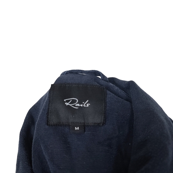 Rails Lancaster Indigo Star Full Zip Snap Button Closure Jacket M - Picture 9 of 11